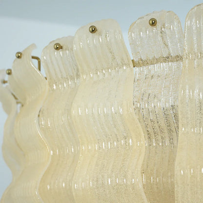Cascade Ribbed Glass Chandelier