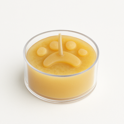 Animal Paw Beeswax Tealight Candles
