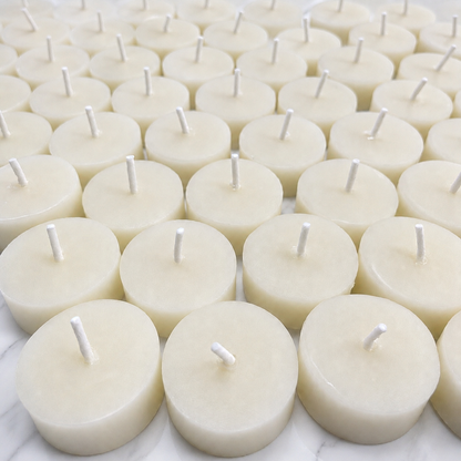 White Tealight Beeswax Candles