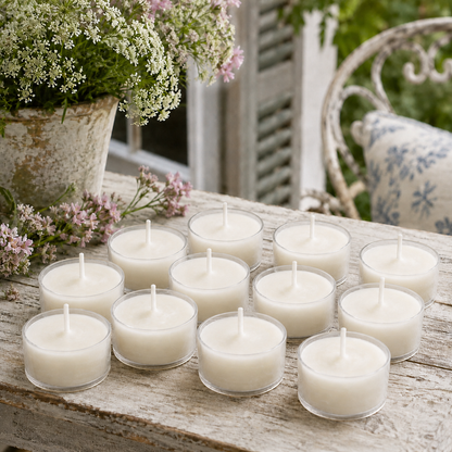 White Tealight Beeswax Candles
