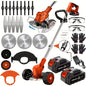 Cordless Electric Lawn Mower 2500W with 2 Batteries & 3 Blades