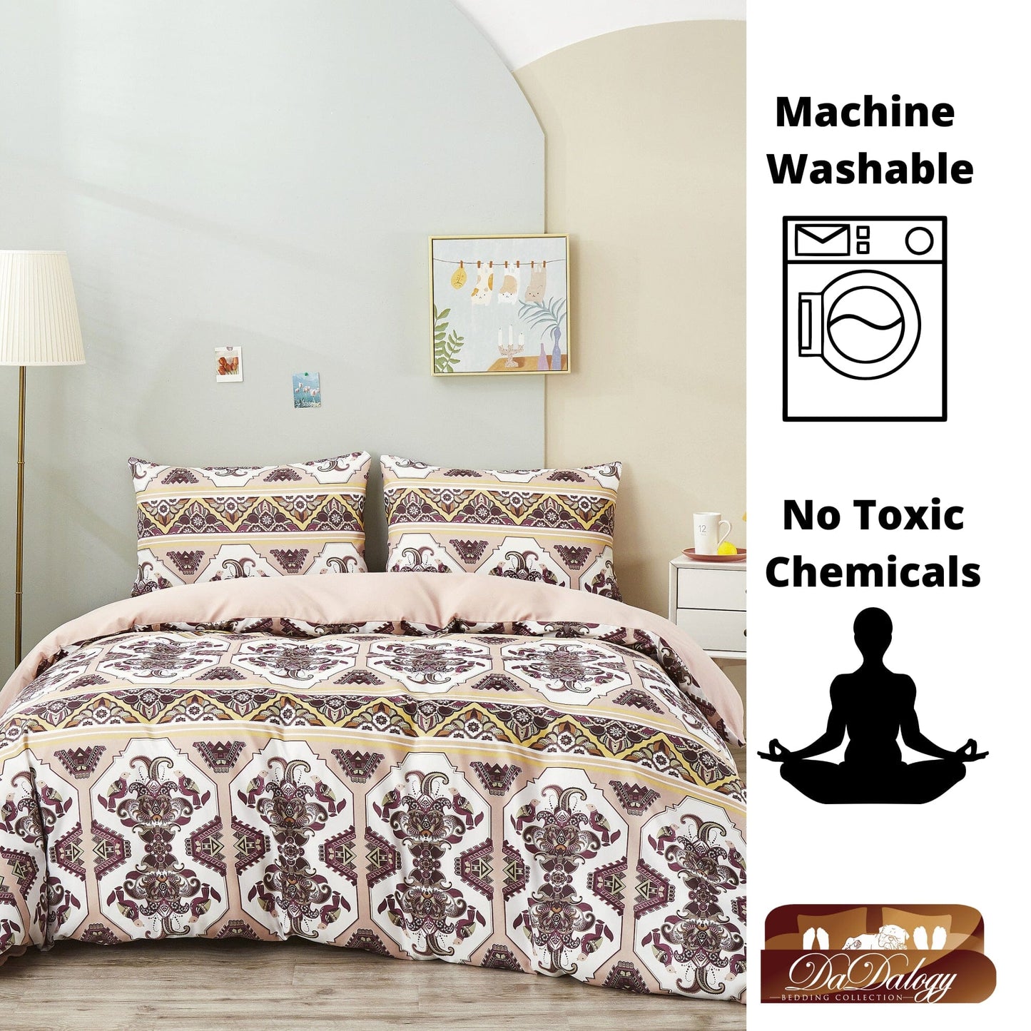 DaDa Bedding Oriental Kilim Persian Duvet Cover Set