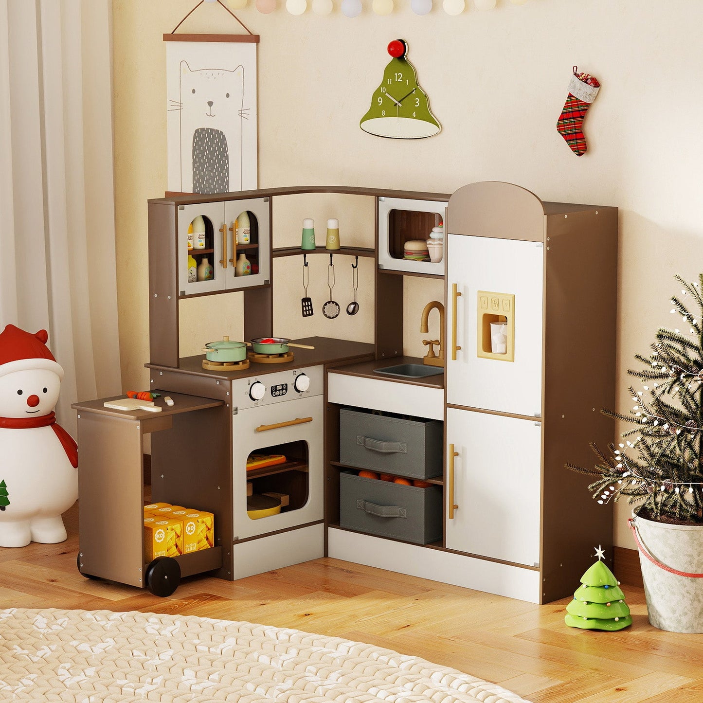 Corner Kitchen with Lights and Sounds for Kids Ages 3+