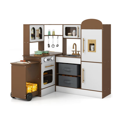Corner Kitchen with Lights and Sounds for Kids Ages 3+