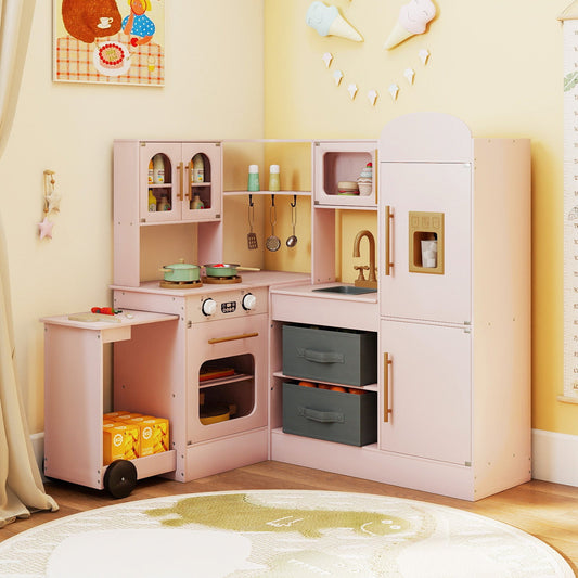 Corner Kitchen with Lights and Sounds for Kids Ages 3+