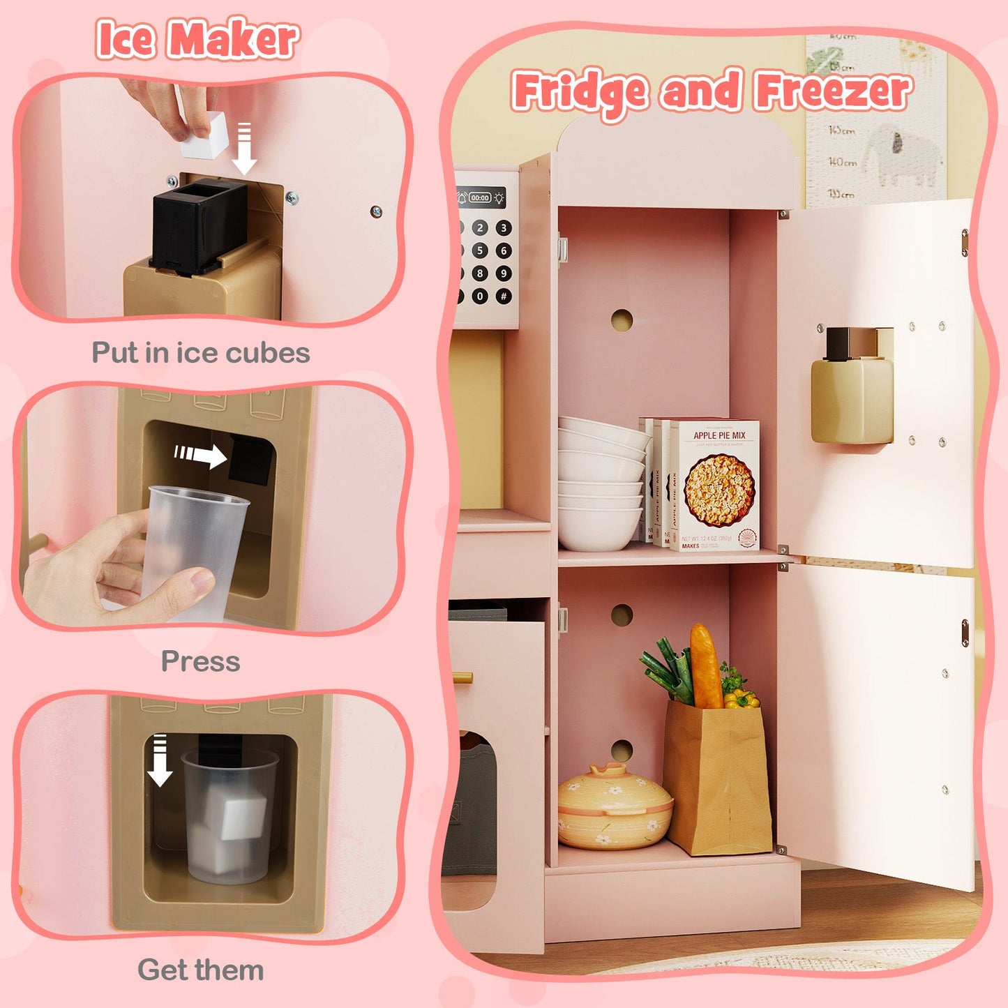 Corner Kitchen with Lights and Sounds for Kids Ages 3+