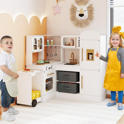 Corner Kitchen with Lights and Sounds for Kids Ages 3+