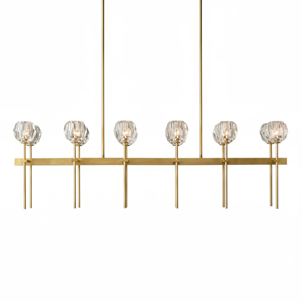 Crystal Ball Linear Chandelier