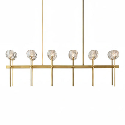 Crystal Ball Linear Chandelier