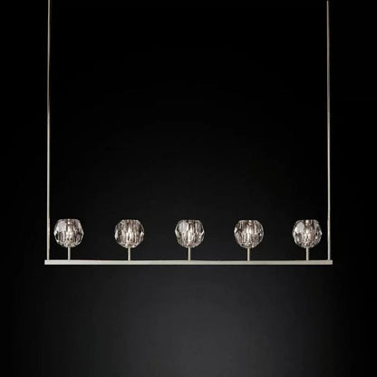 Crystal Ball Linear Chandelier