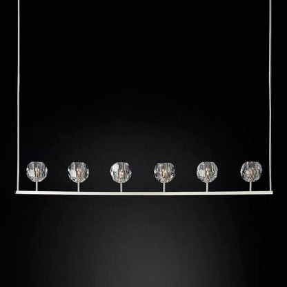 Crystal Ball Linear Chandelier