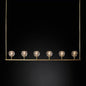 Crystal Ball Linear Chandelier