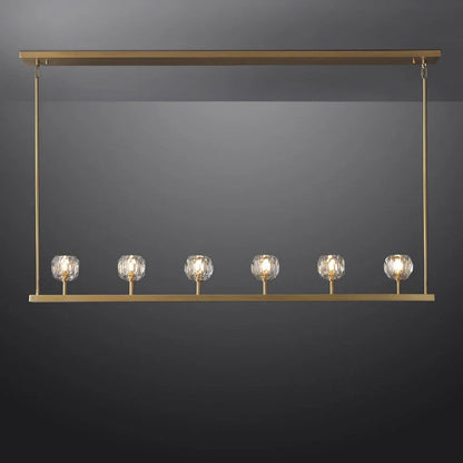 Crystal Ball Linear Chandelier