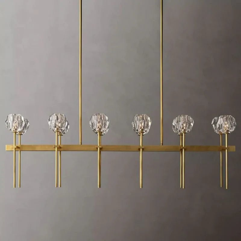 Crystal Ball Linear Chandelier