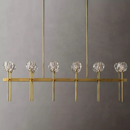Crystal Ball Linear Chandelier