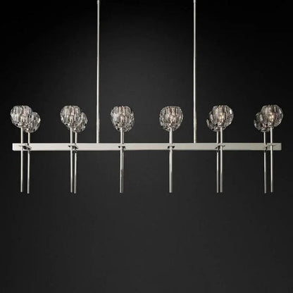 Crystal Ball Linear Chandelier