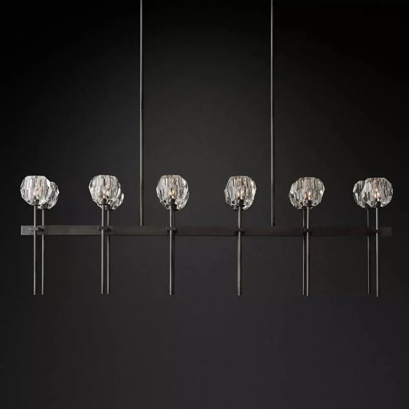 Crystal Ball Linear Chandelier