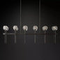 Crystal Ball Linear Chandelier