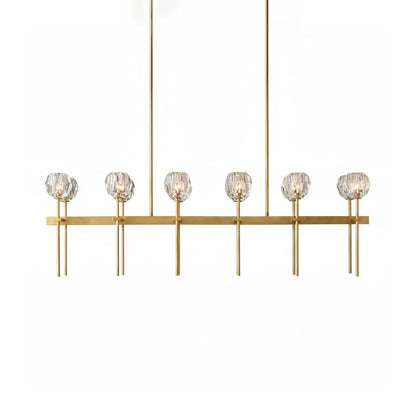 Crystal Ball Linear Chandelier