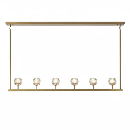 Crystal Ball Linear Chandelier