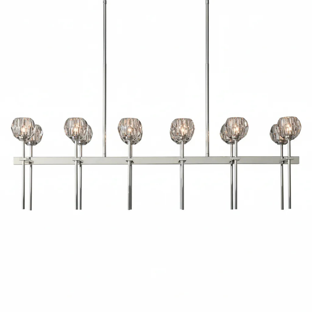 Crystal Ball Linear Chandelier