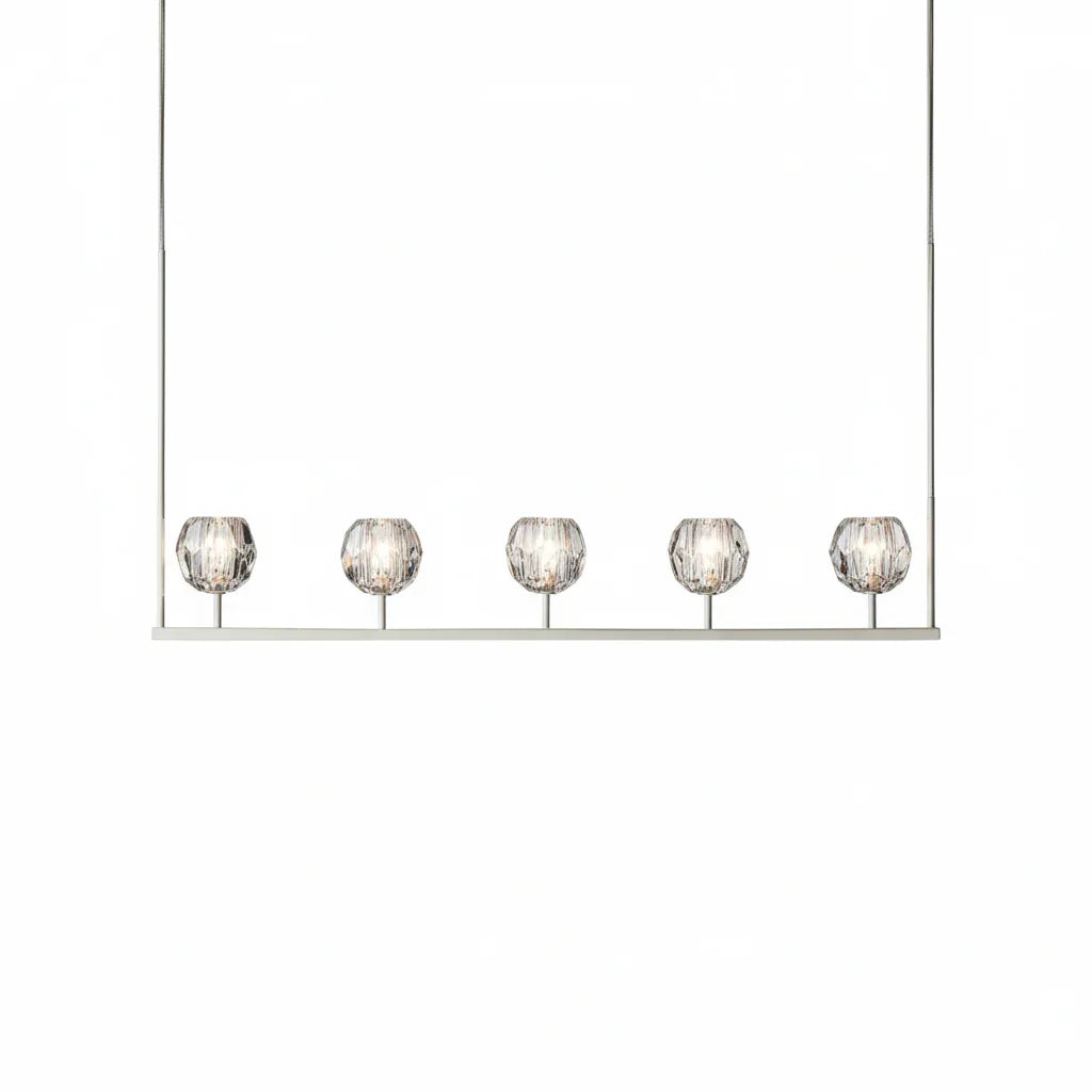 Crystal Ball Linear Chandelier