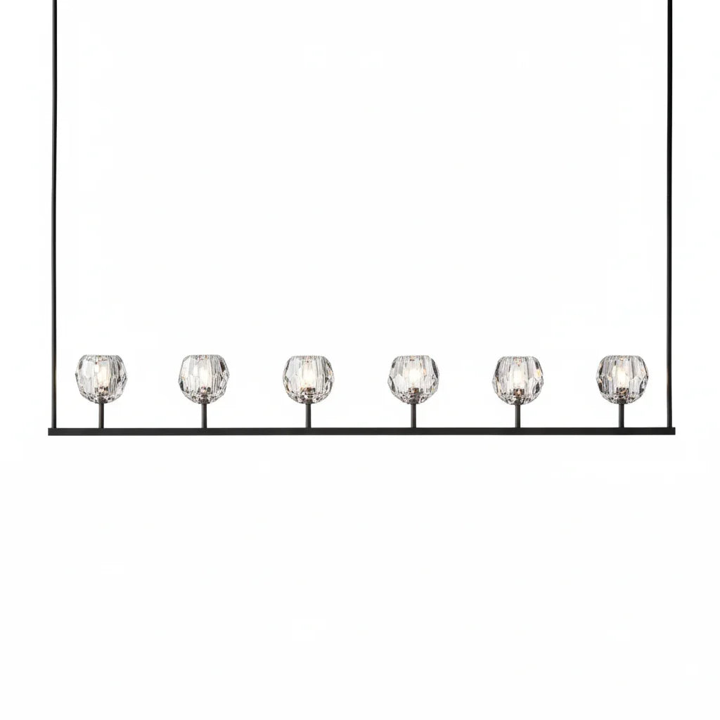 Crystal Ball Linear Chandelier