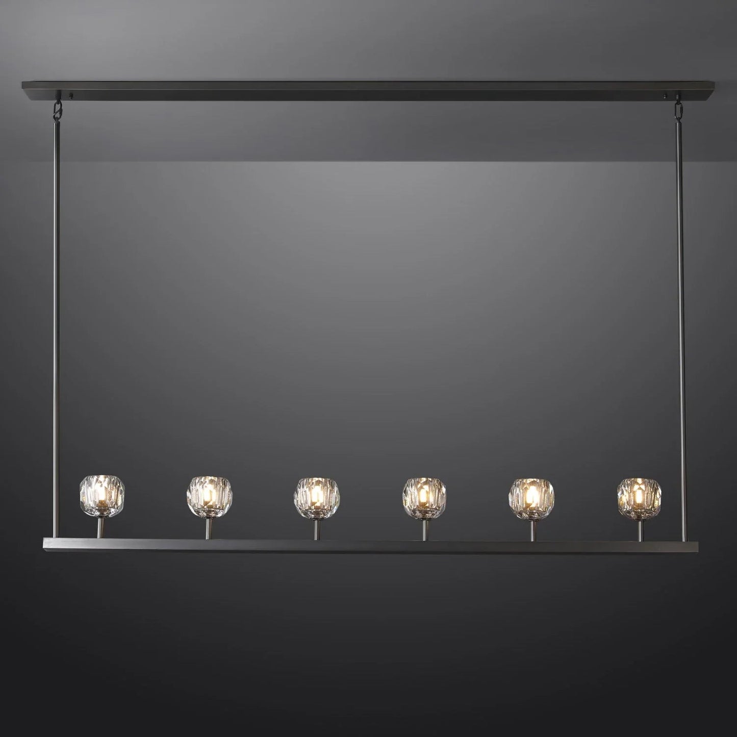 Crystal Ball Linear Chandelier
