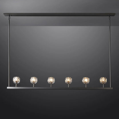 Crystal Ball Linear Chandelier