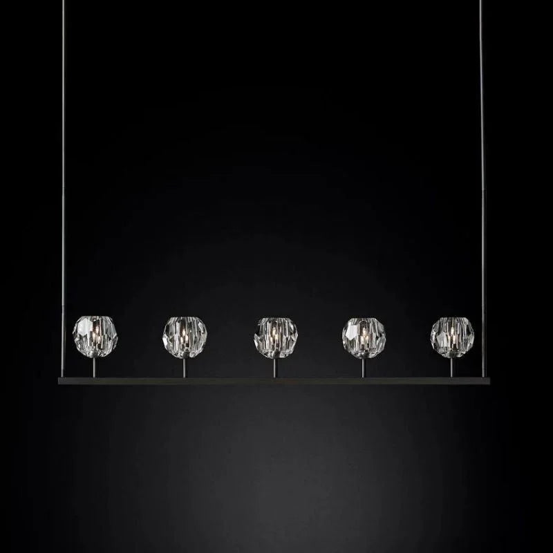 Crystal Ball Linear Chandelier