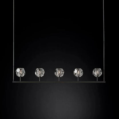 Crystal Ball Linear Chandelier