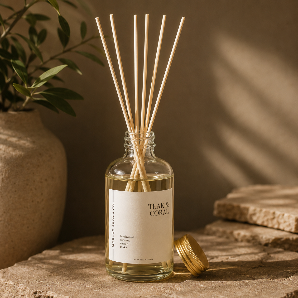 Teak + Coral Reed Diffuser