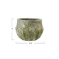 Crackle Glaze Green Terrazzo Terracotta Planter