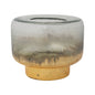 Gold Mercury Glass Hurricane Candle Holder