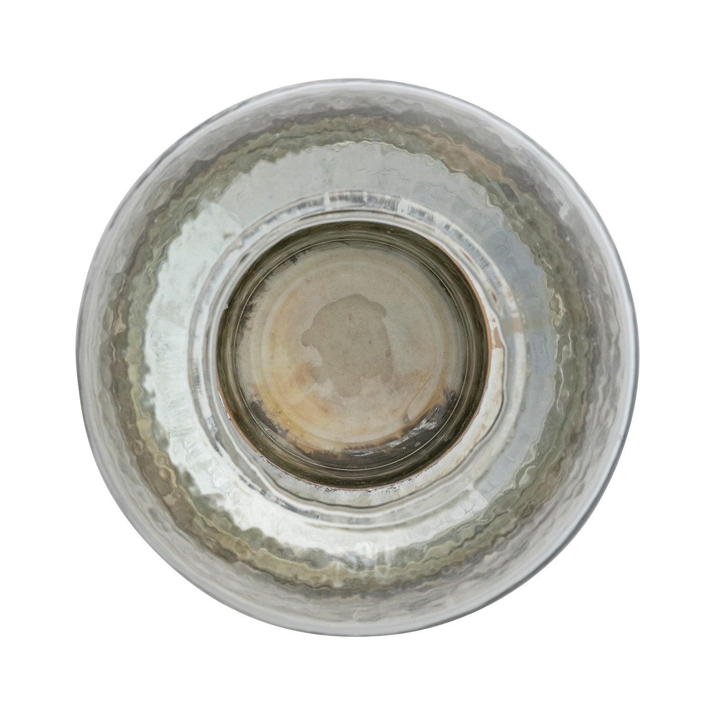 Gold Mercury Glass Hurricane Candle Holder