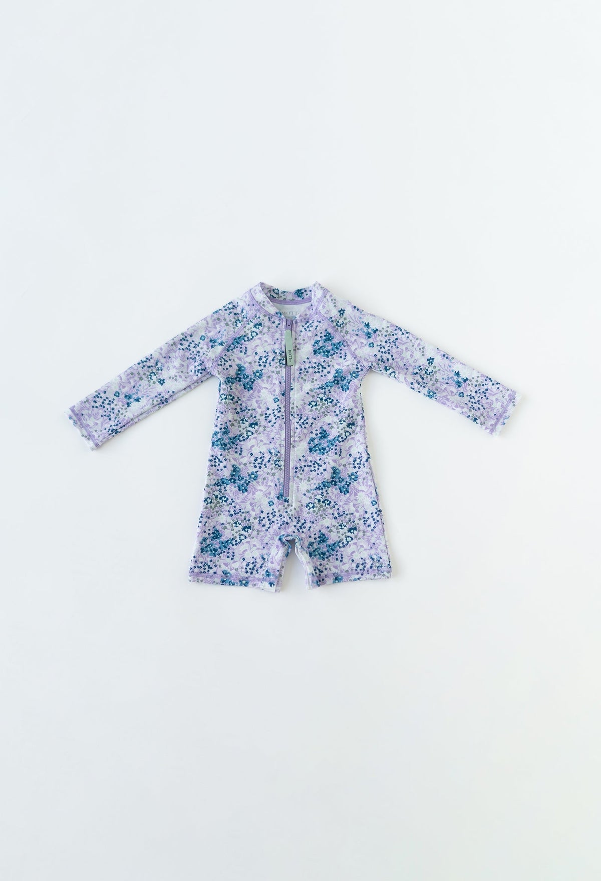Mini Taylor | Baby Long Sleeve Sunsuit - Lavender Fields