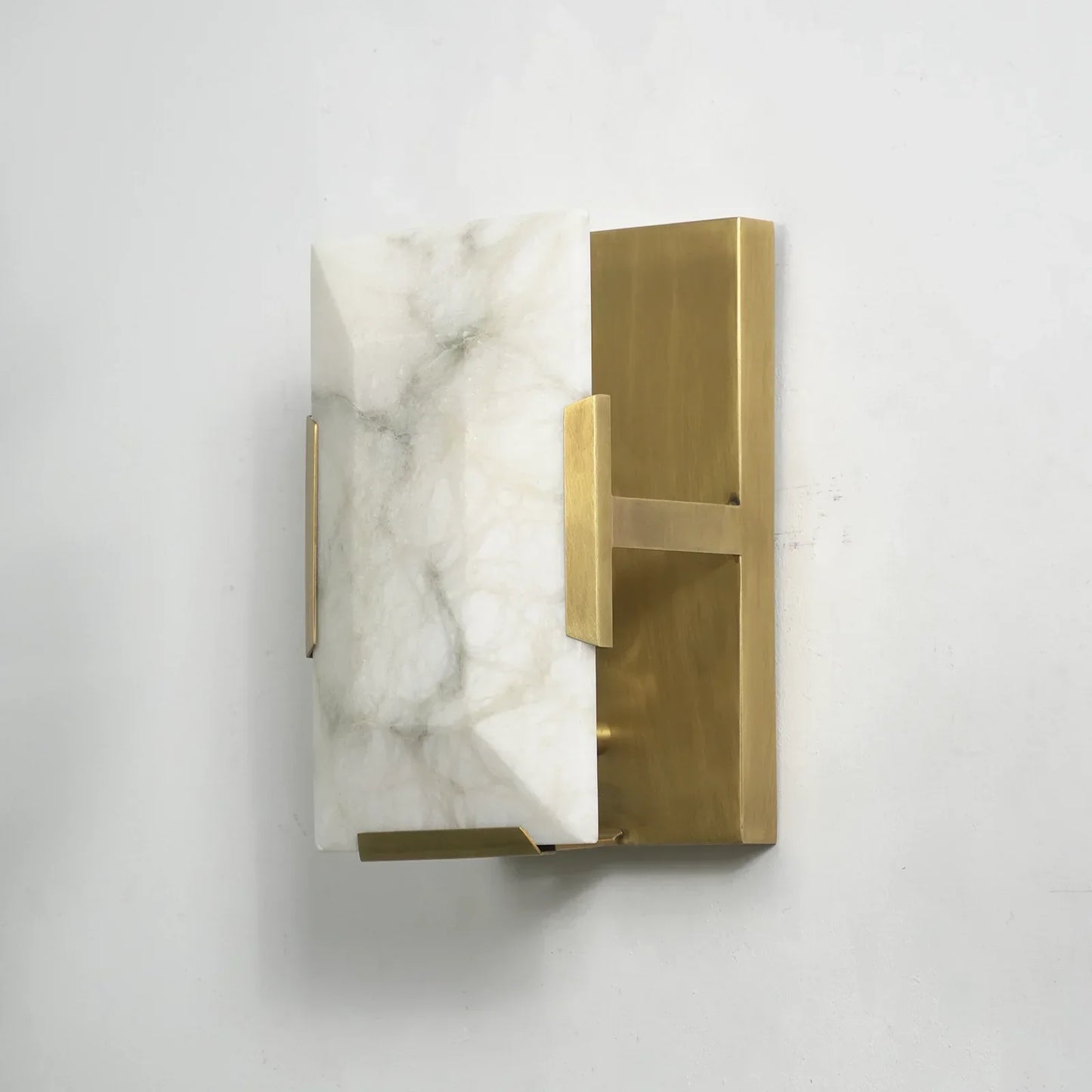 Alabaster Rectangular Wall Lamp