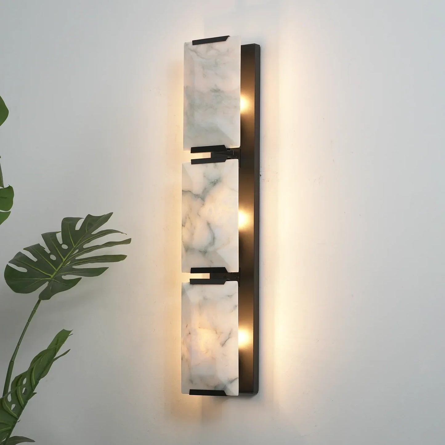 Alabaster Rectangular Wall Lamp