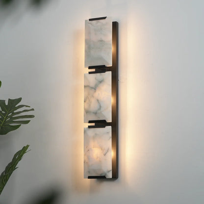 Alabaster Rectangular Wall Lamp