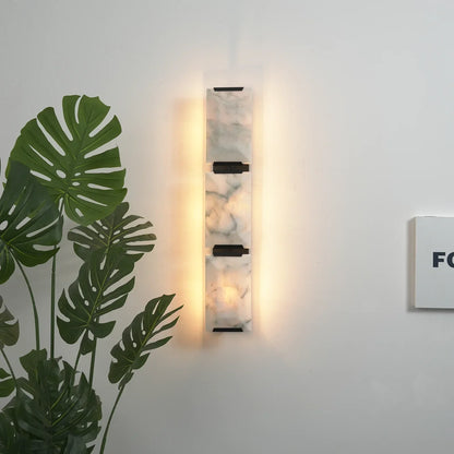 Alabaster Rectangular Wall Lamp