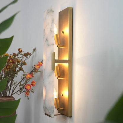 Alabaster Rectangular Wall Lamp