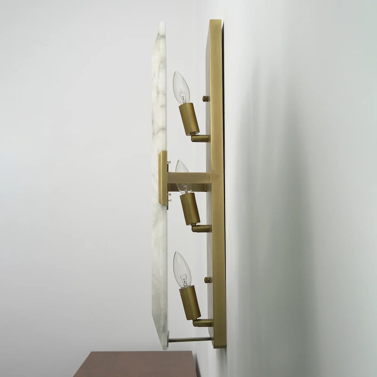 Alabaster Rectangular Wall Lamp