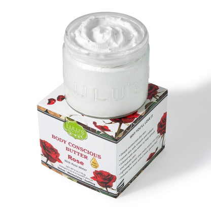 Rosewater Whipped Body Butter – Hydrating, Skin-Softening Care