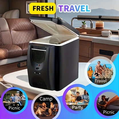 6L Portable Car Refrigerator Cooler & Warmer Mini Fridge Home Car Cup Holder