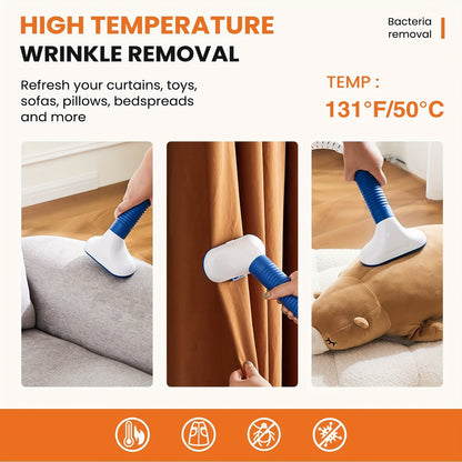 1500W Garment Steamer Standing Clothes Steamer 1.8L Tank 60Min Continuous Steam