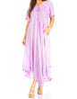 Sakkas Lilia Embroidered Lace Up Bodice Relaxed Fit  Maxi Sun Dress