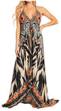 Sakkas Lizi 2025 Womens Maxi High-low Halter Handkerchief Long Dress Beach Party