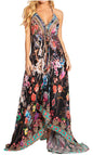 Sakkas Lizi 2025 Womens Maxi High-low Halter Handkerchief Long Dress Beach Party