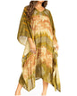 Sakkas Clementine Second Women's Tie Dye Caftan Dress/Cover Up Beach Kaftan Boho