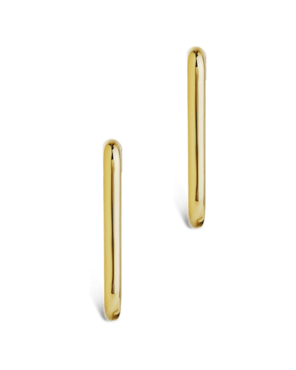 Kaylani Elongated Geo Hoops